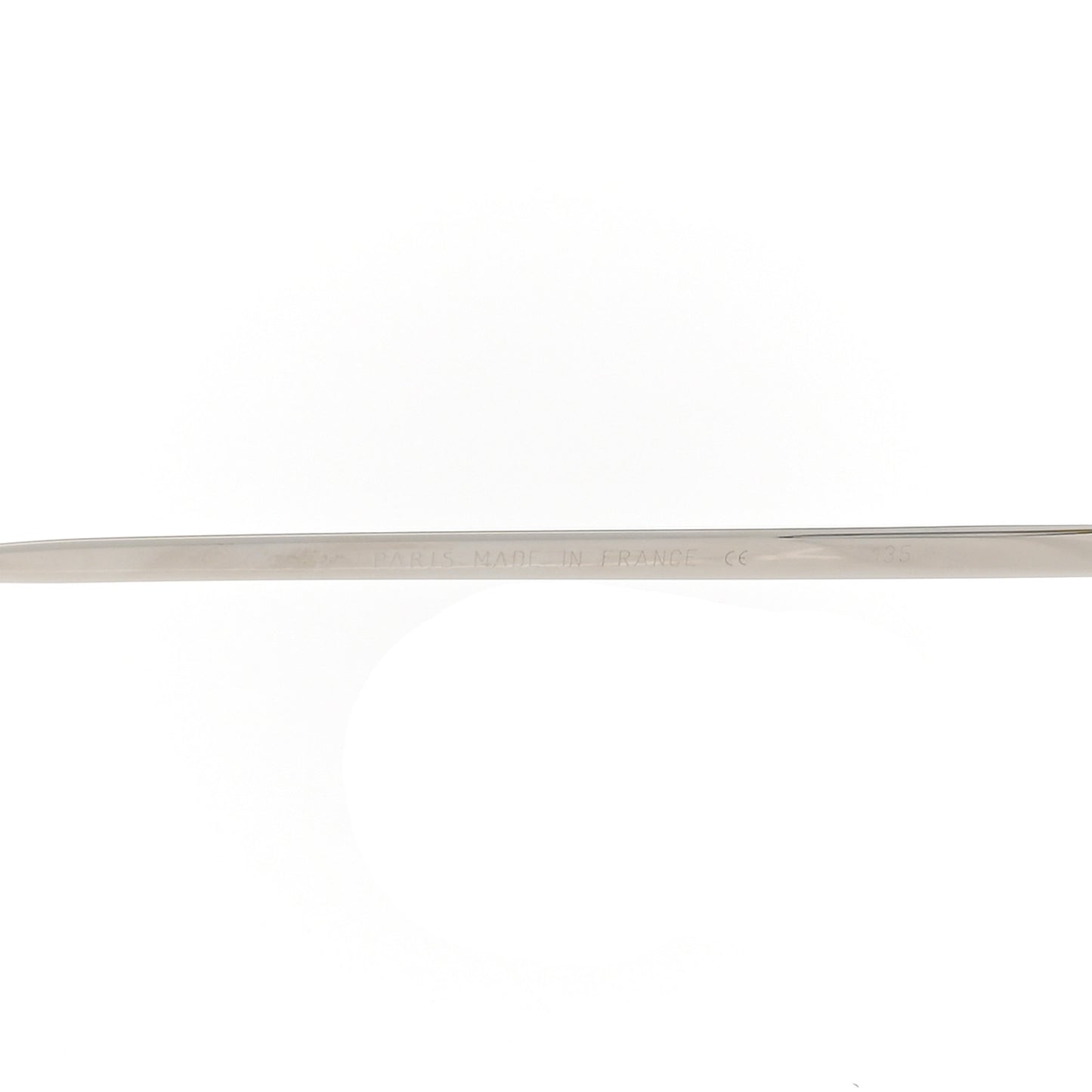 Metal Rimless C Decor Sunglasses Grey