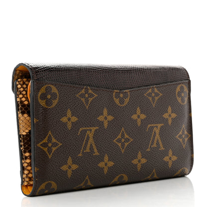 Louis Vuitton Monogram Python Ostrich Lizard Majestueux Wallet 3 of 9