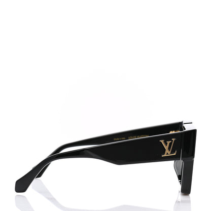 Louis Vuitton Acetate Swarovski Crystal Cyclone Sunglasses Z1578W Black 3 of 9