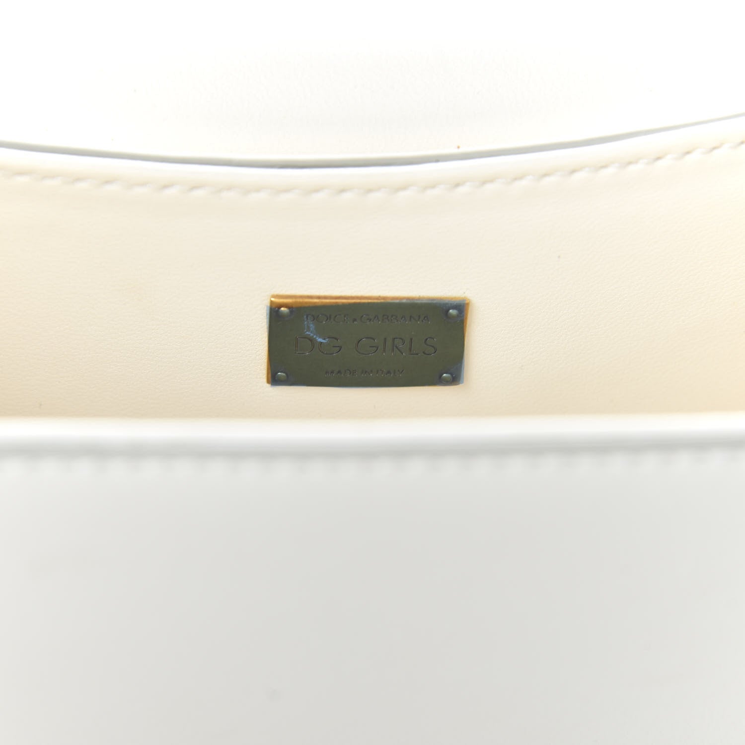 Dolce & Gabbana Nappa DG Girls Shoulder Bag White 8 of 9