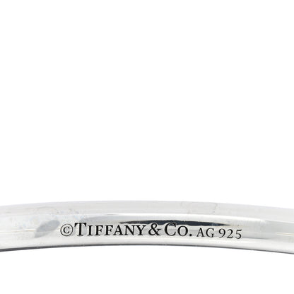 Tiffany Sterling Silver Return to Tiffany Narrow Circle Edge Cuff Bracelet 3 of 4