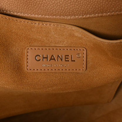 Chanel Grained Nubuck Calfskin Quilted Maxi Shopping Bag Beige 7 of 11