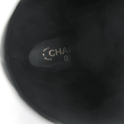 Chanel Calfskin Quilted Riding Boots 38.5 Black 8 of 8