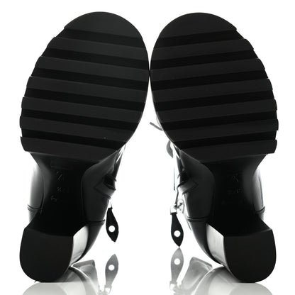 Louis Vuitton Patent Calfskin Monogram LV Black Heart Star Trail Ankle Boots 37.5 Black 5 of 9