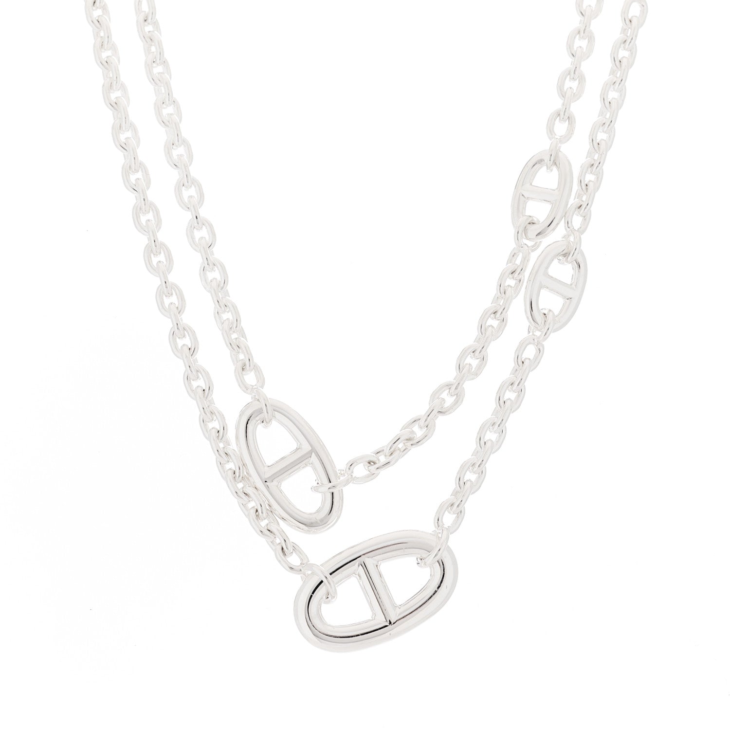 Hermes Sterling Silver Farandole Necklace 80 1 of 6