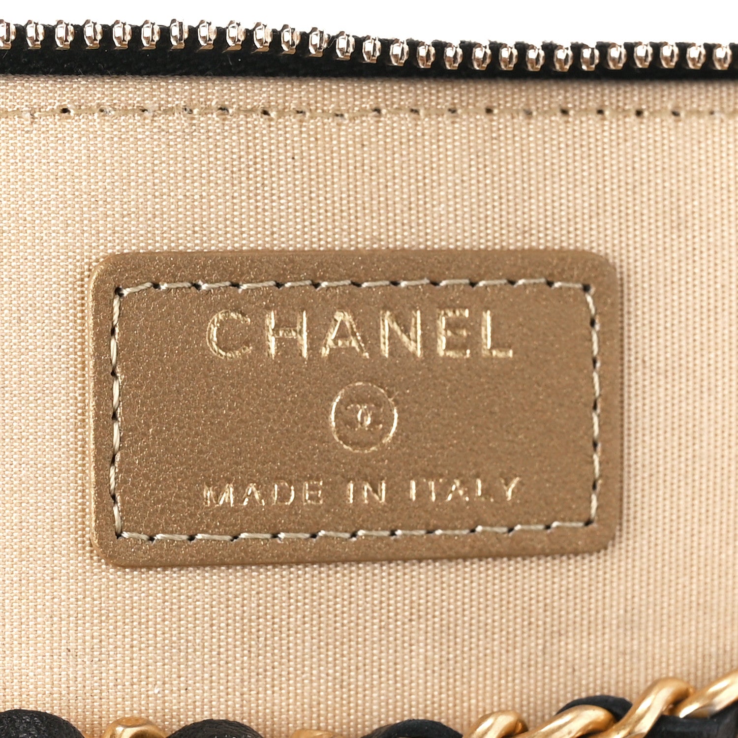 Chanel Lambskin Quilted Pearl Crush Small Vanity Case With Chain Black 6 of 11