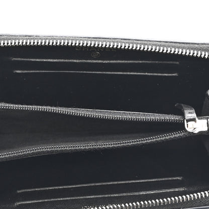 Chanel Caviar Quilted Medium Filigree Zip Around Wallet Black 5 of 10