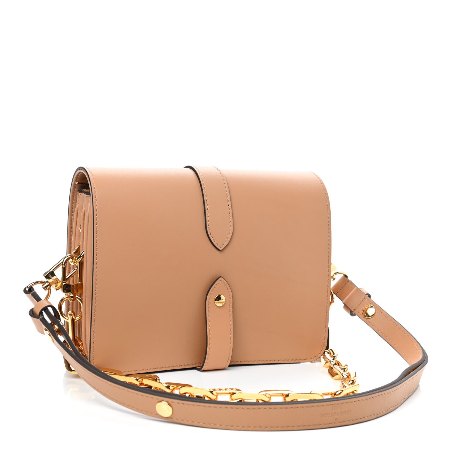 Louis Vuitton Calfskin Monogram Metal Rendez-Vous Camel 3 of 8