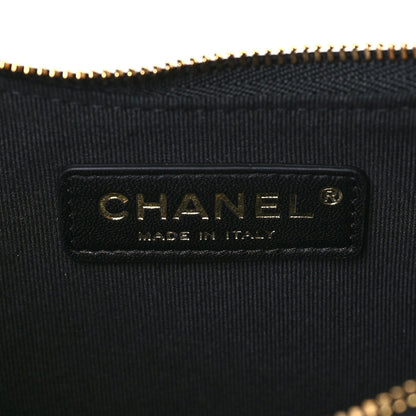 Chanel Lambskin Quilted Small Hobo Bag Black 6 of 9