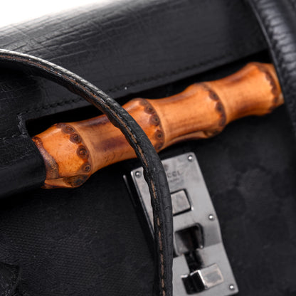 Gucci Monogram Bamboo Bullet Bag Black 30 of 31