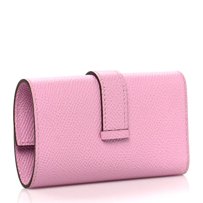 Hermes Epsom Bearn Multicles 4 Key Holder Mauve Sylvestre 3 of 7