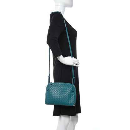 Bottega Veneta Nappa Intrecciato Nodini Crossbody Messenger Mallard 2 of 11