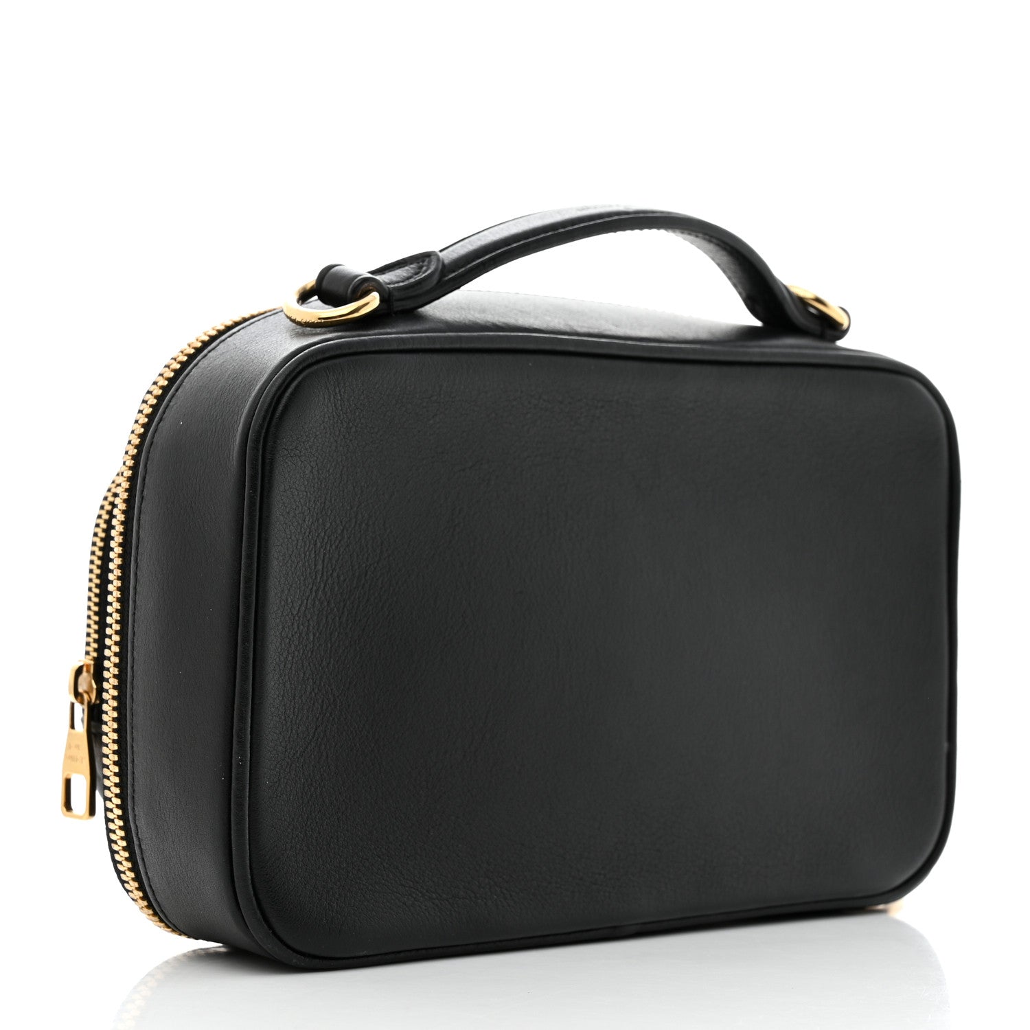 Louis Vuitton Calfskin Monogram Embossed Utility Bag Black 3 of 7