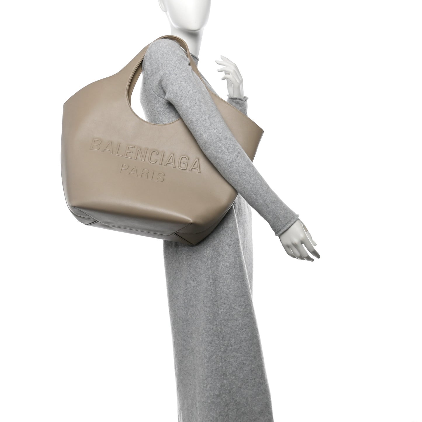 Smooth Calfskin Mary Kate Tote Taupe