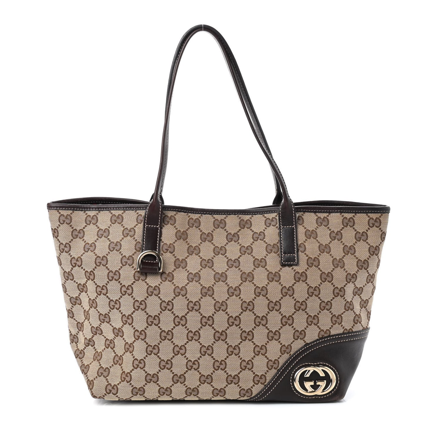 Monogram Medium New Britt Tote Brown