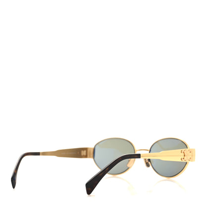 Celine Metal Triomphe 01 Sunglasses CL40235U Gold Green 4 of 7