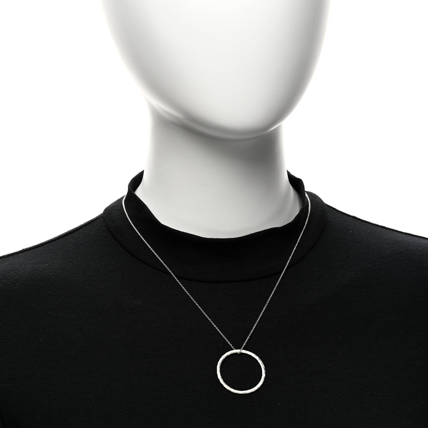 Sterling Silver Paloma's Melody Circle Pendant Necklace
