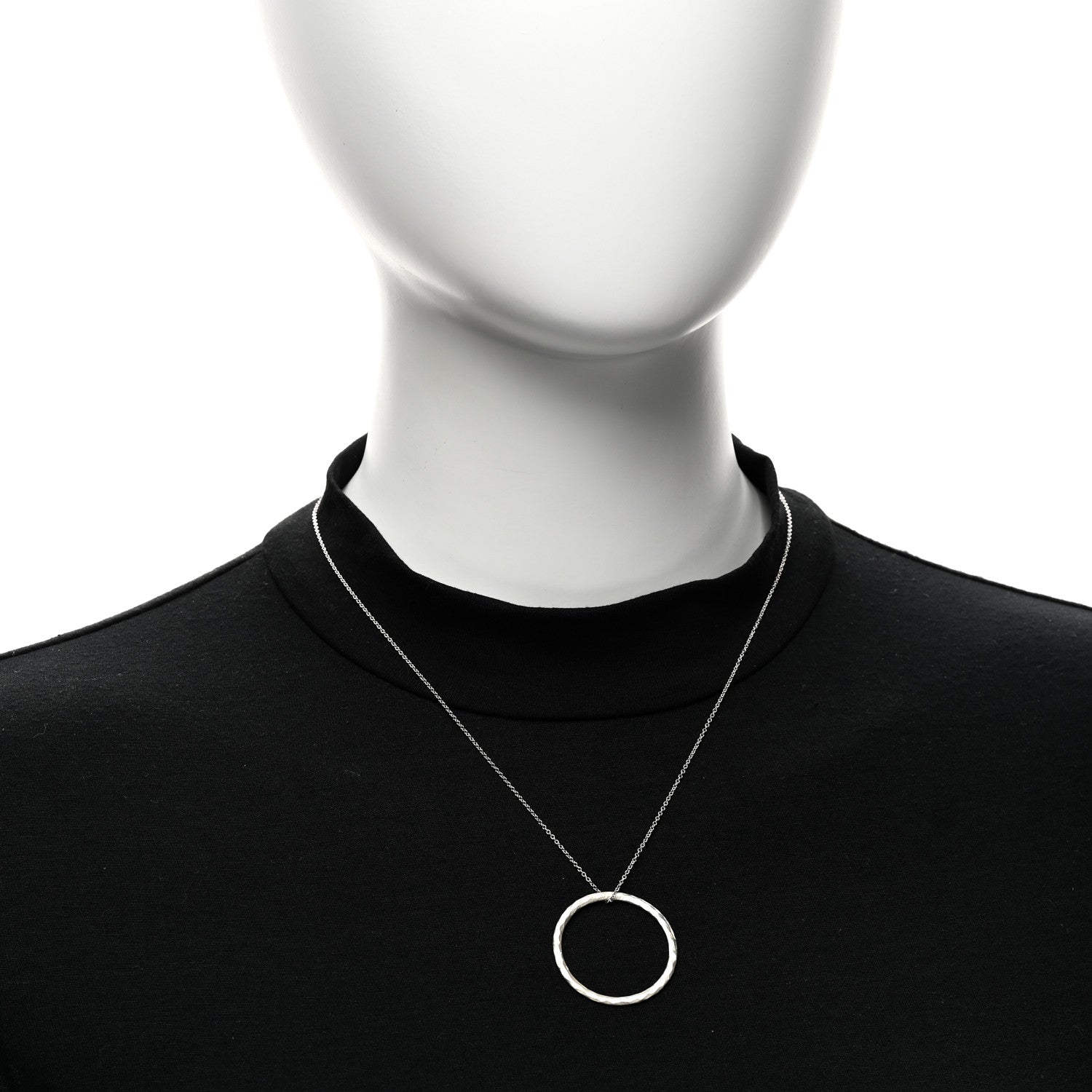 Tiffany Sterling Silver Paloma's Melody Circle Pendant Necklace 2 of 4