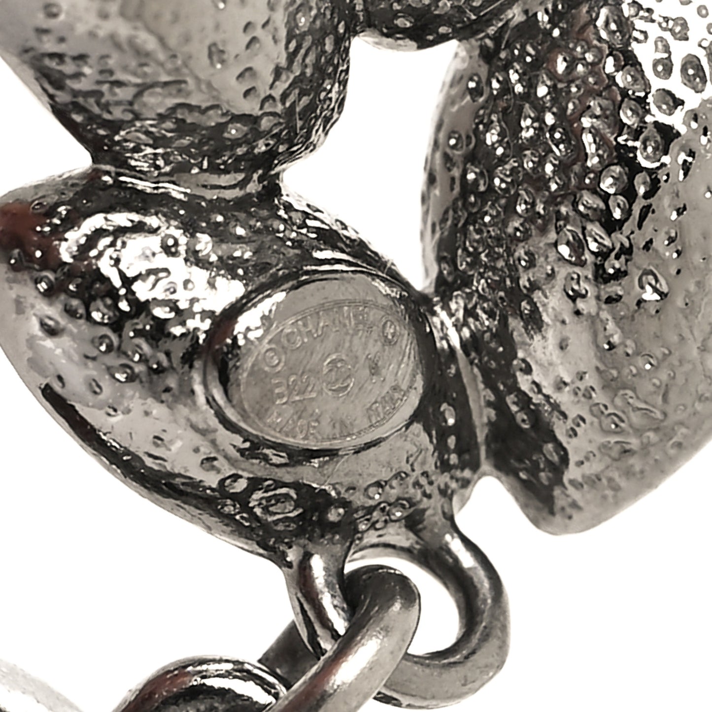 Crystal Sparkling Wheat CC Drop Earrings Silver