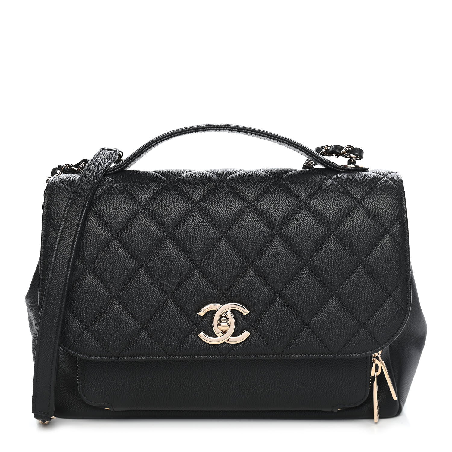 Chanel Caviar Quilted Large Business Affinity Flap Black 1 of 11