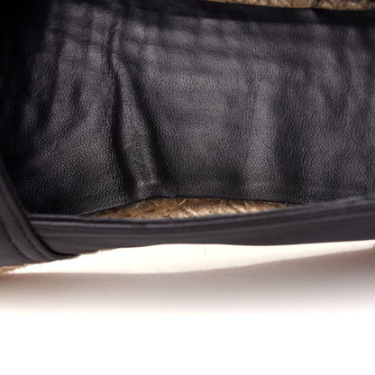 Saint Laurent Lambskin Monogram Espadrilles 38.5 Black 10 of 11