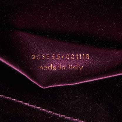 Saint Laurent Textured Patent Large Belle De Jour Clutch Violet 7 of 7