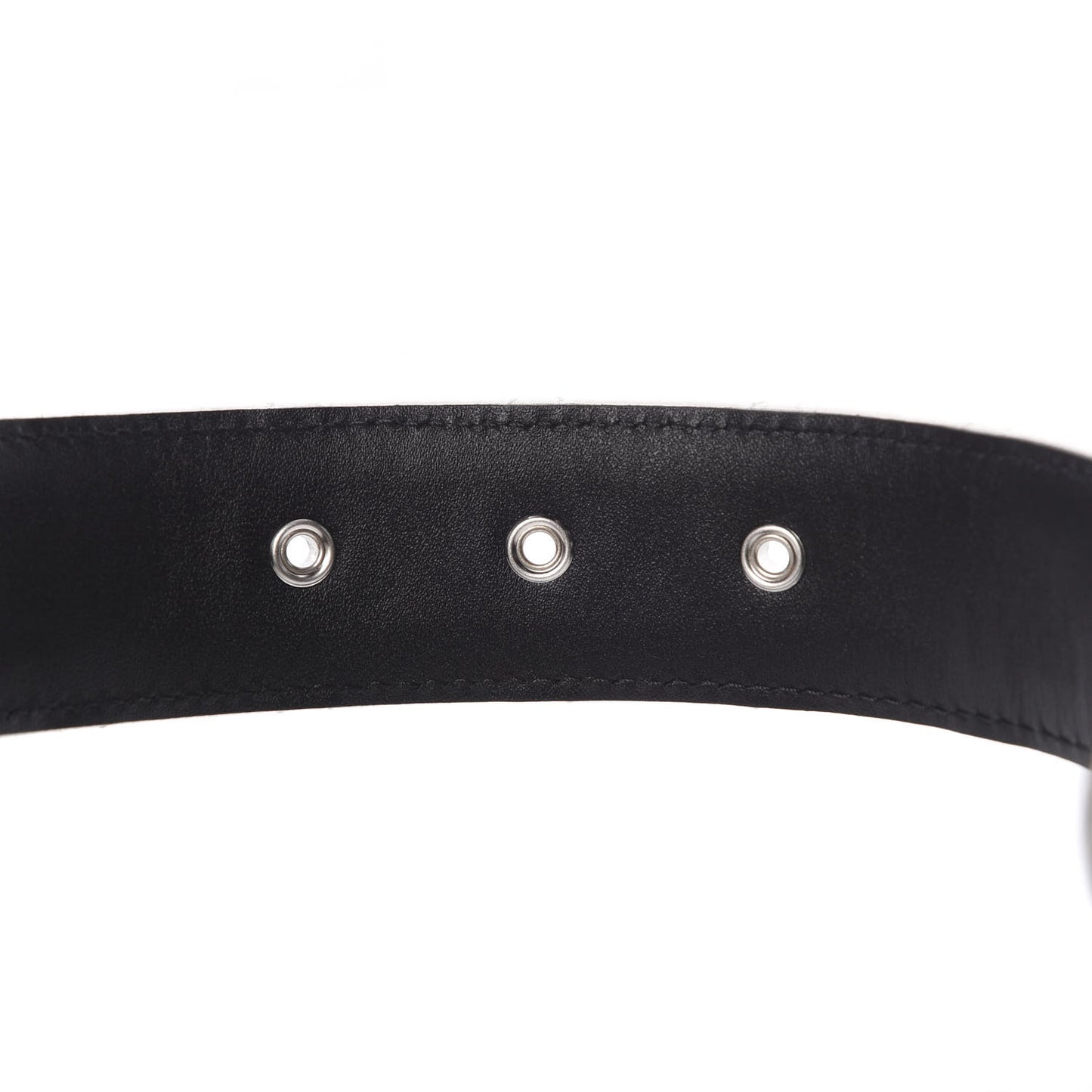 Caviar Quilted CC Chain Belt 75 30 White