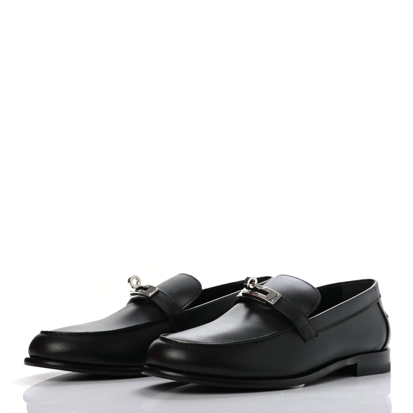 Calfskin Womens Destin Loafer 38.5 Black