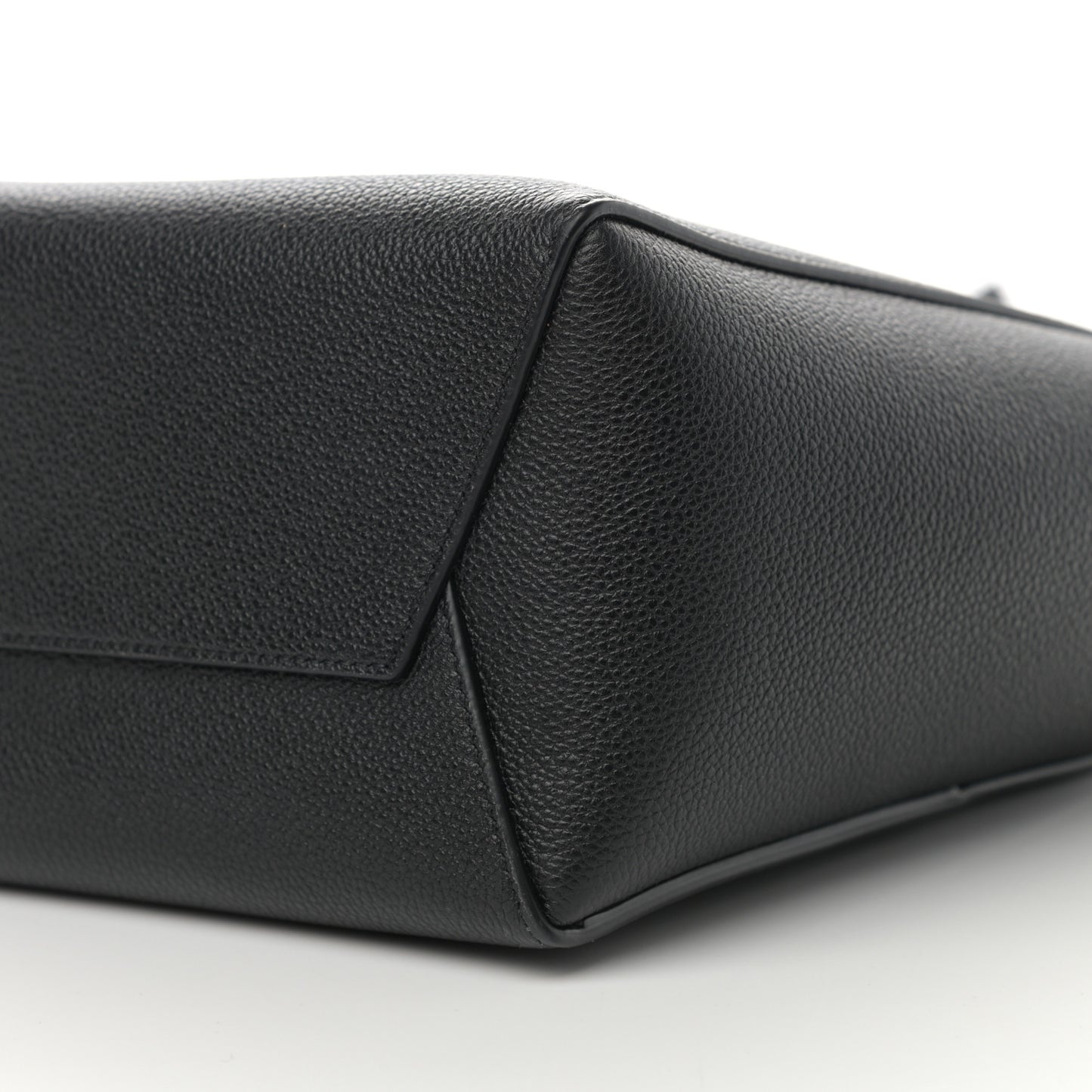 Soft Grained Calfskin Small Sangle Bucket Bag Black