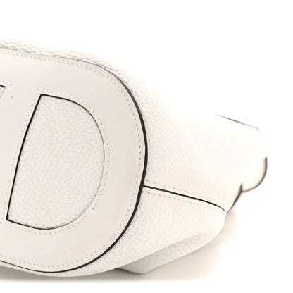 Hermes Taurillon Clemence Swift In-The-Loop 18 Bag New White 10 of 11