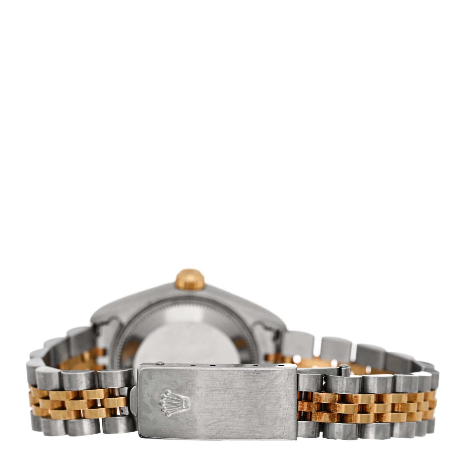 Rolex Stainless Steel 18K Yellow Gold Diamond 26mm Oyster Perpetual Datejust Watch Silver Jubilee 79173 3 of 4