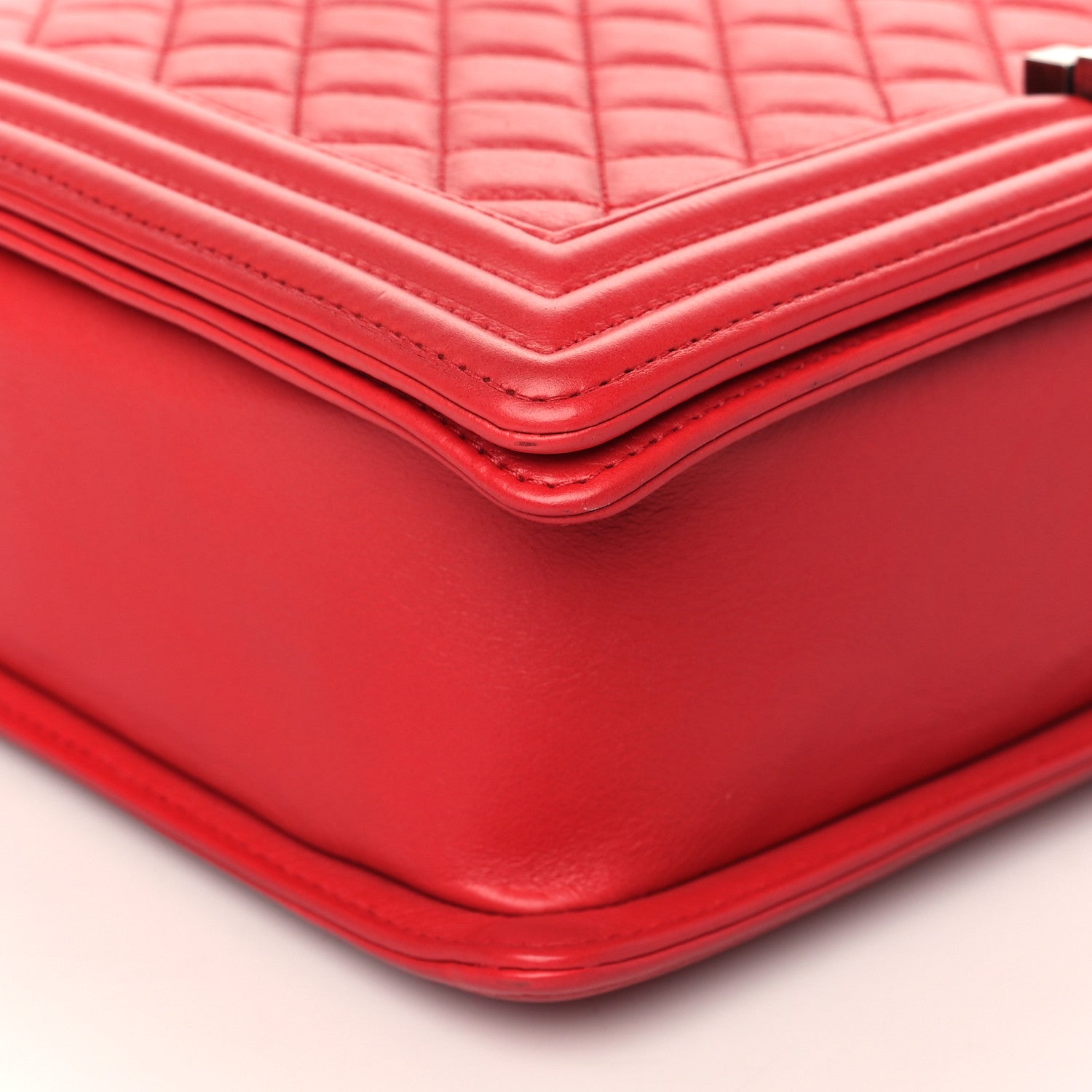 Chanel Calfskin Quilted Large Boy Flap Red 7 of 8