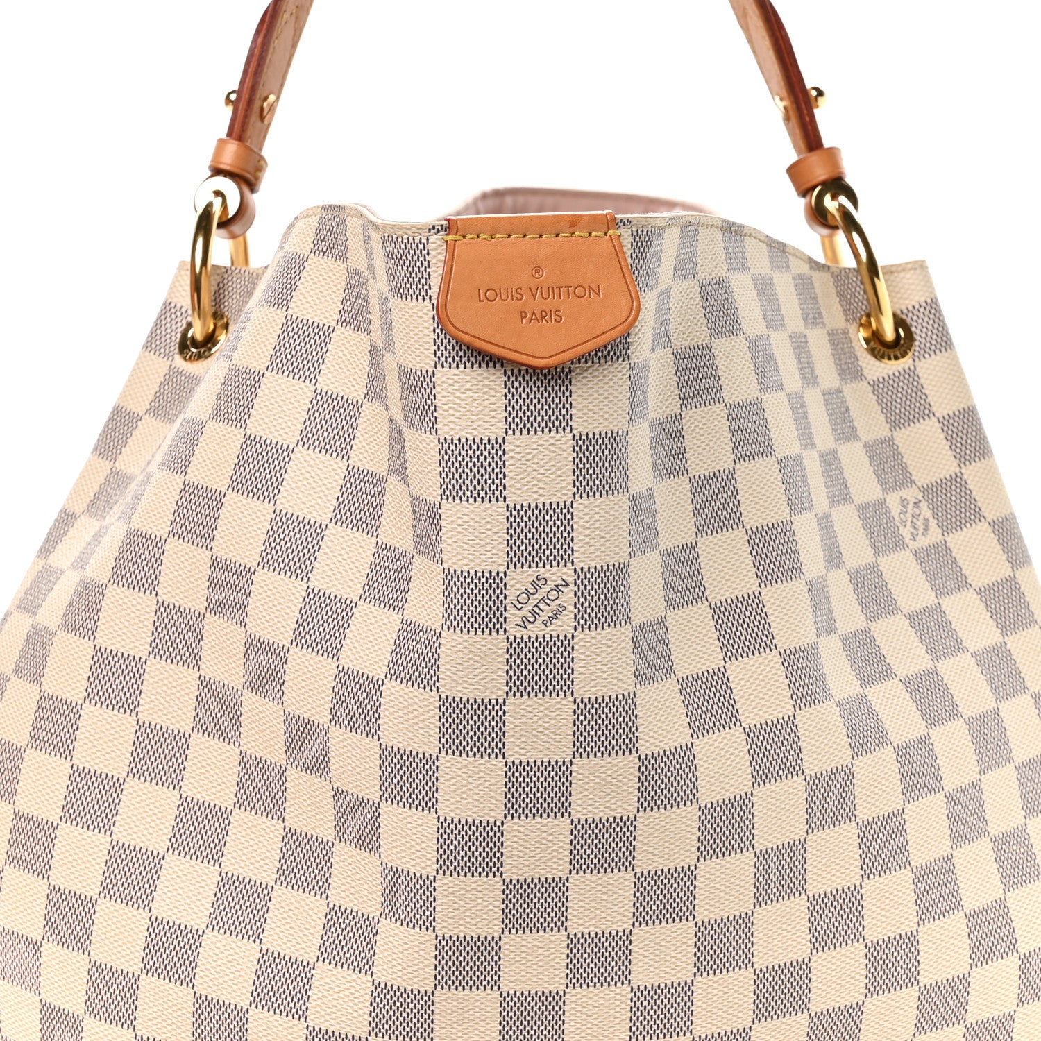 Louis Vuitton Damier Azur Graceful MM Rose Ballerine 9 of 12
