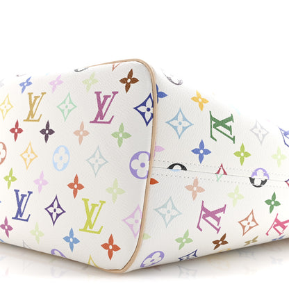 Louis Vuitton LV x TM Monogram Multicolor Neverfull MM White 10 of 11