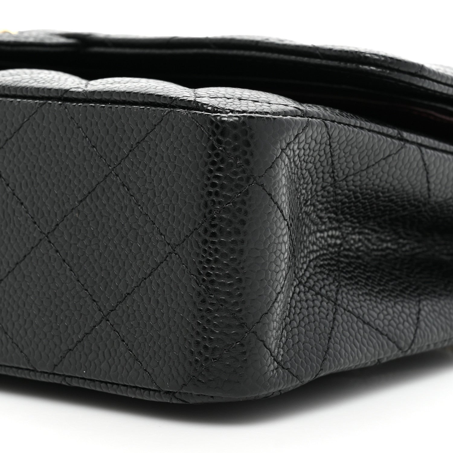 Chanel Caviar Quilted Medium Double Flap Black 8 of 9