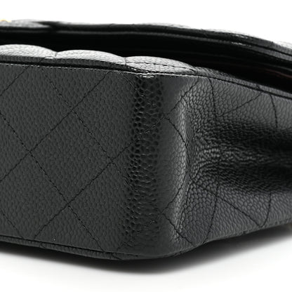 Chanel Caviar Quilted Medium Double Flap Black 8 of 9