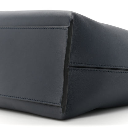 Loewe Supple Smooth Calfskin Jacquard Small Cubi Crossbody Bag Deep Navy 9 of 11