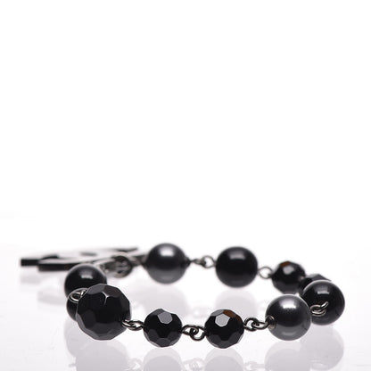 Chanel Ruthenium Bead CC Bracelet Black 3 of 4