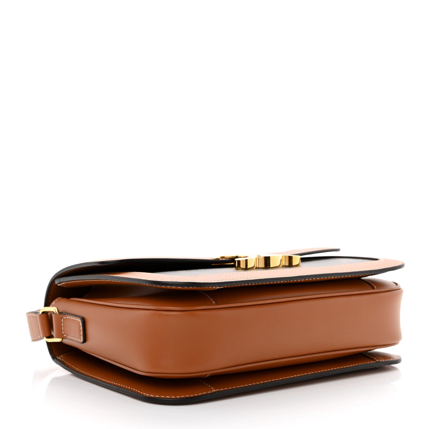 Triomphe Canvas Calfskin Medium Triomphe Bag Tan
