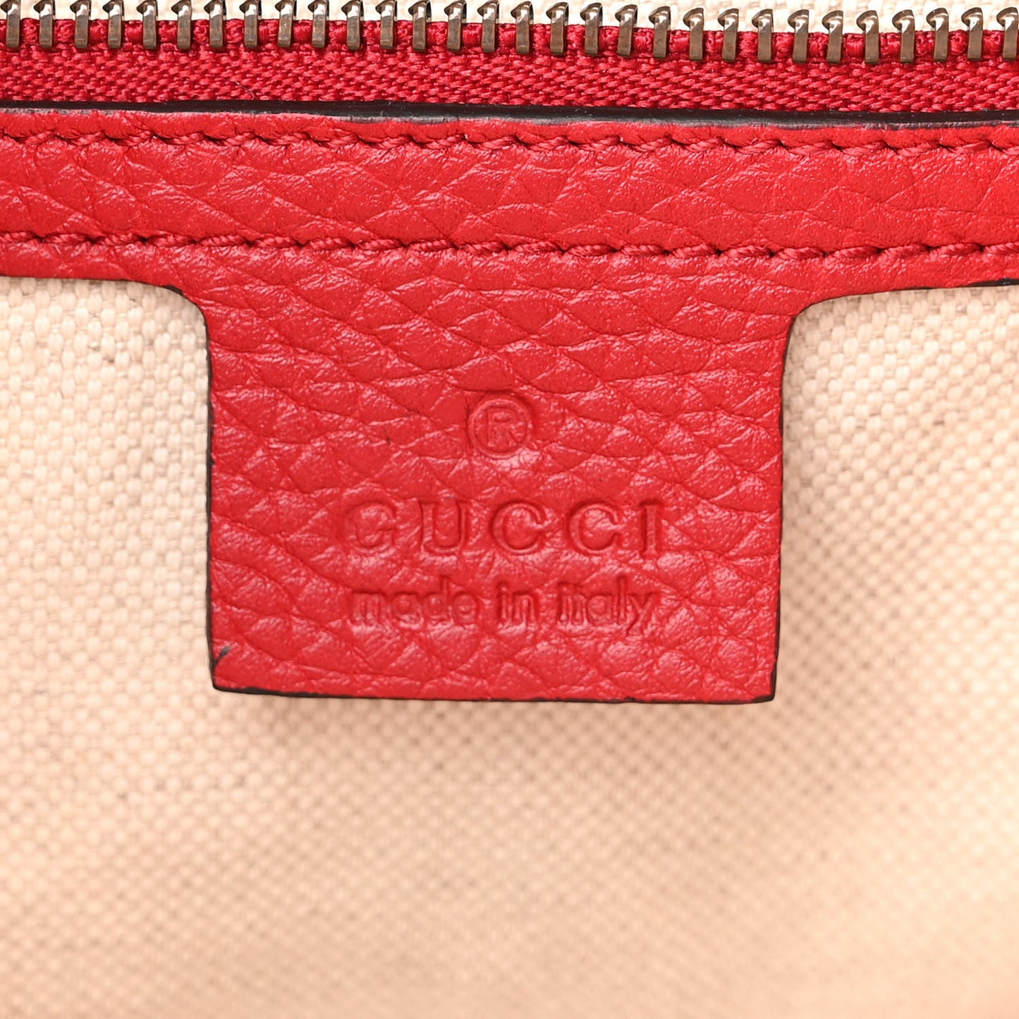 Calfskin Small GG Marmont Top Handle Bag Vulcanic Red
