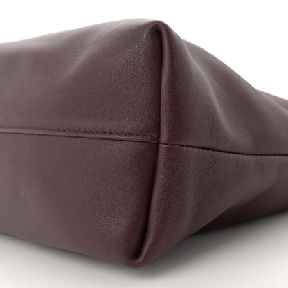 Loewe Mellow Nappa Medium Donut Chain Flamenco Knot Clutch Dark Burgundy 10 of 11
