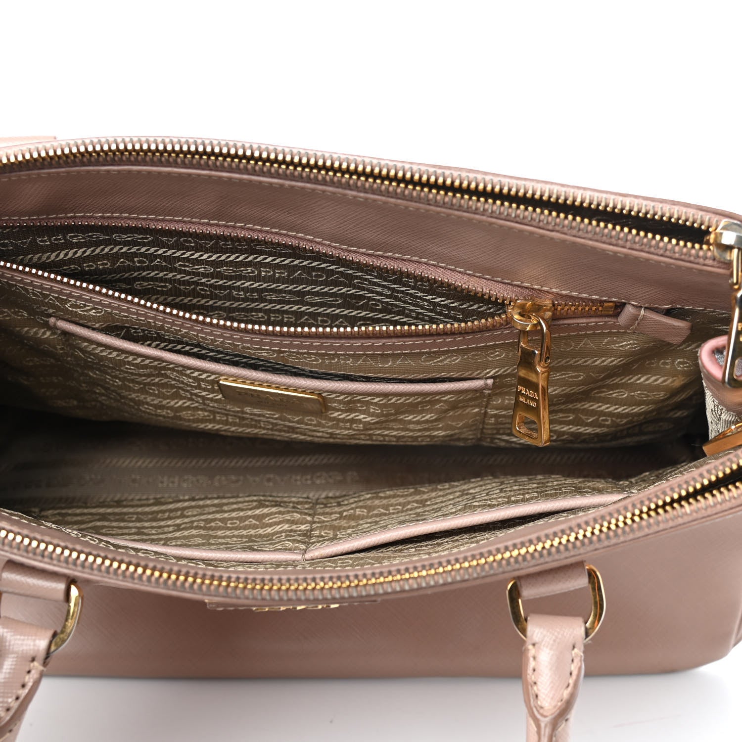 Prada Saffiano Medium Galleria Double Zip Tote Cammeo 5 of 9