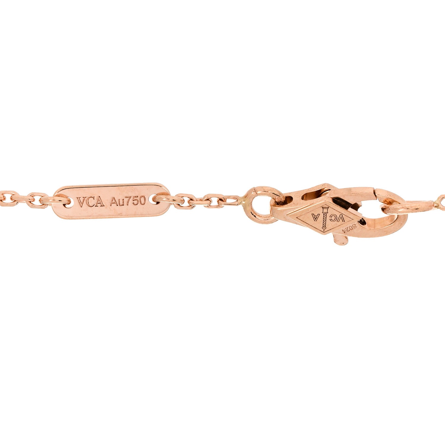 Van Cleef & Arpels 18K Rose Gold Carnelian Sweet Alhambra Bracelet 3 of 5
