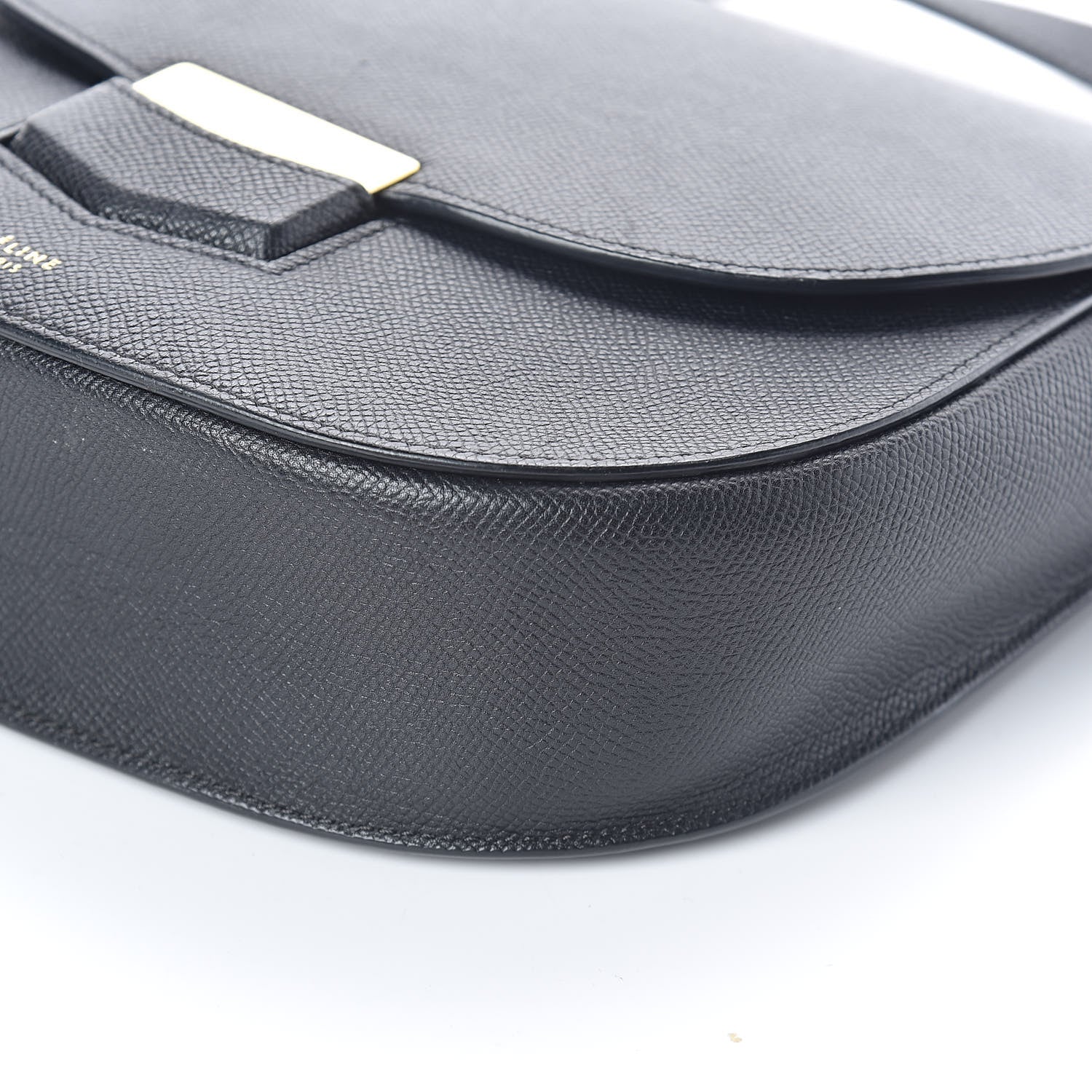 Celine Grained Calfskin Compact Trotteur Black 8 of 8