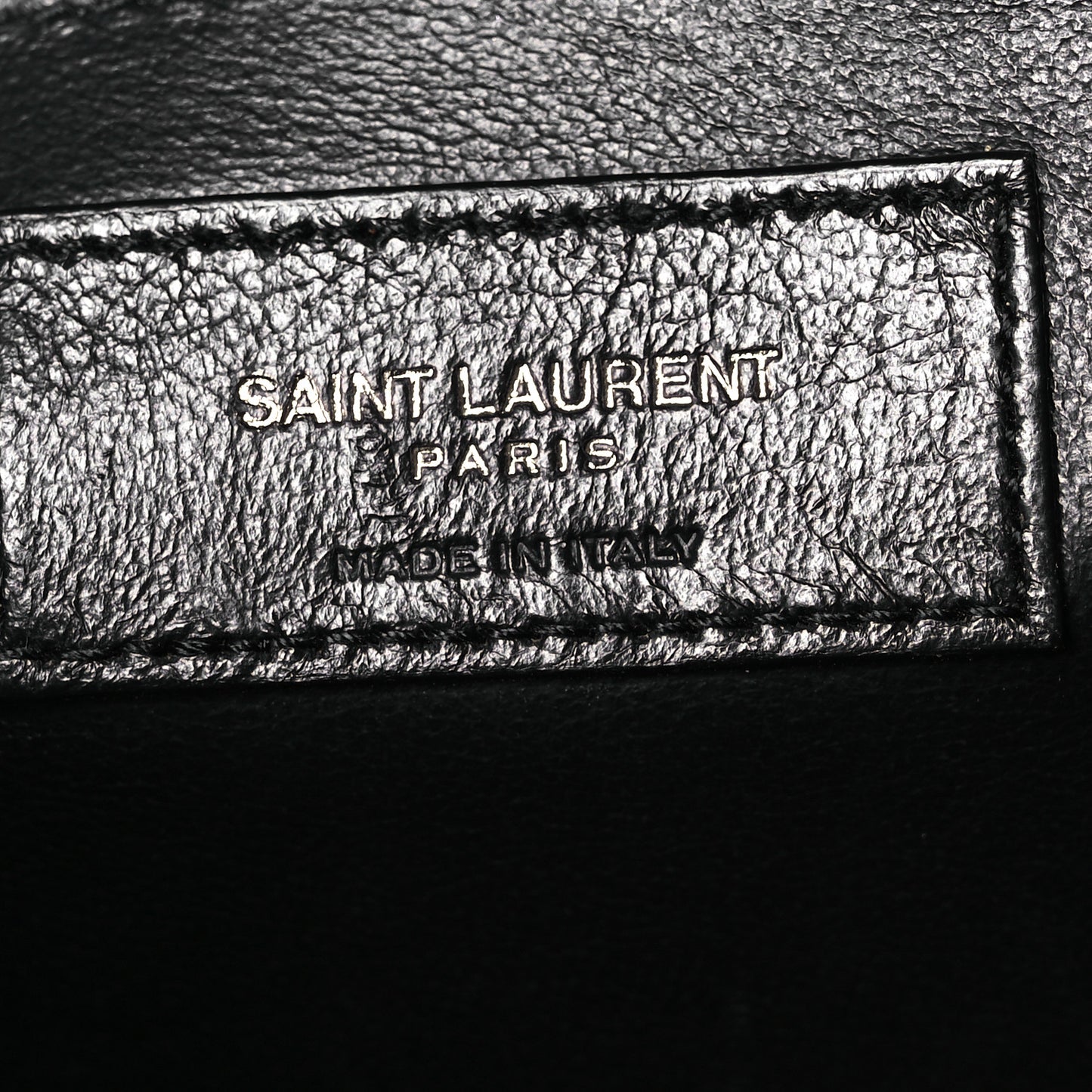 Grain De Poudre Textured Mixed Matelasse Triquilt Medium Monogram Monochrome Satchel Black