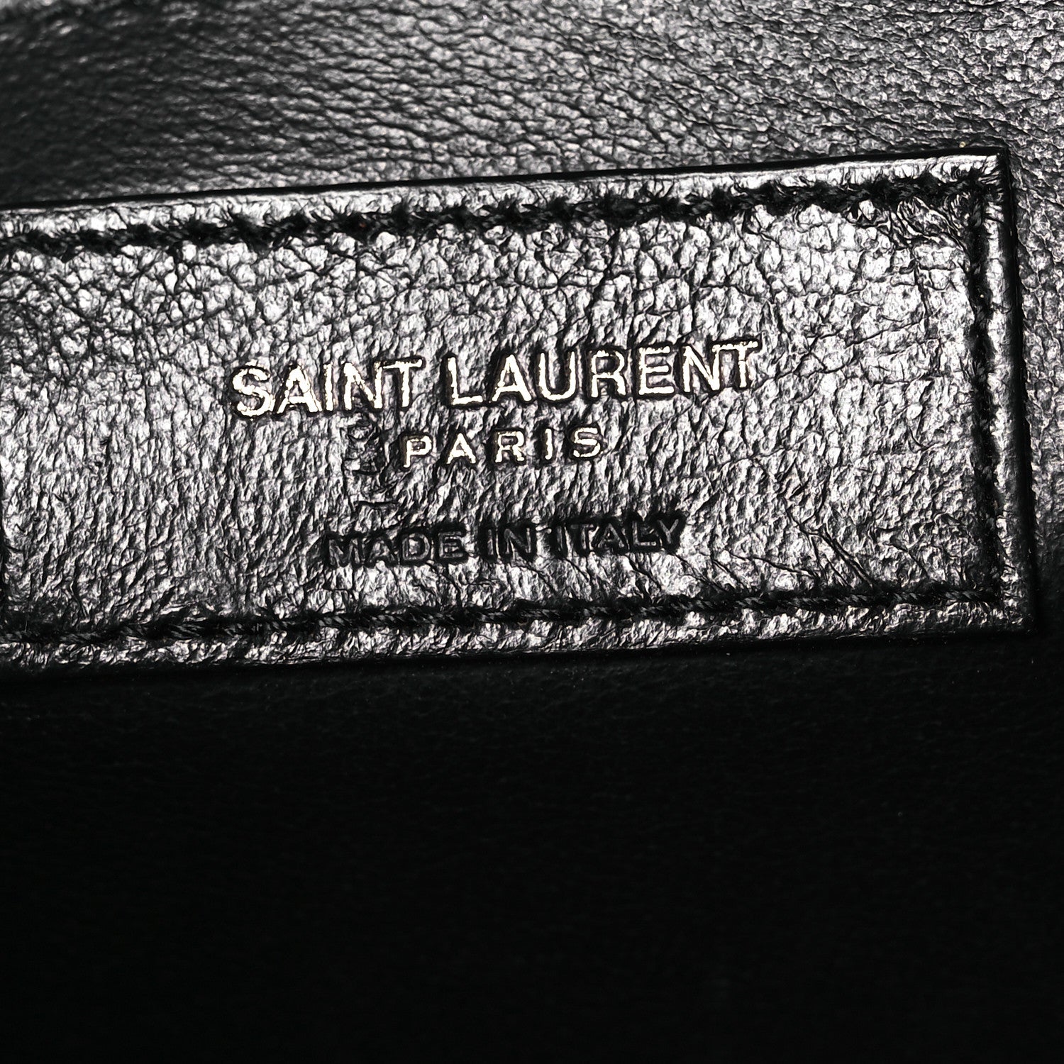 Saint Laurent Grain De Poudre Textured Mixed Matelasse Triquilt Medium Monogram Monochrome Satchel Black 6 of 10