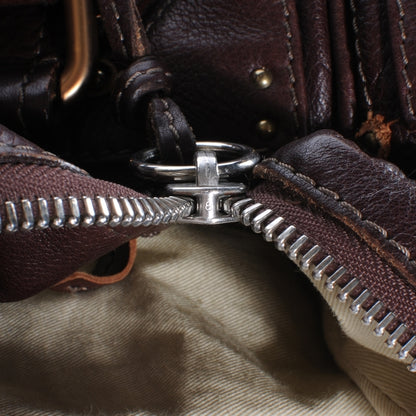 Chloe Leather Paddington Satchel Chocolate 7 of 9