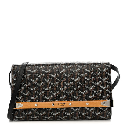 Goyard Goyardine Monte Carlo Bois Clutch With Strap Black 1 of 7