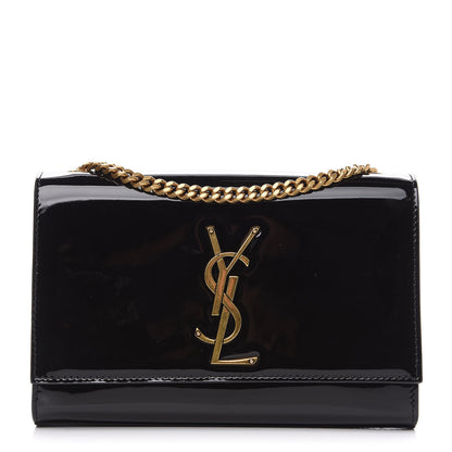 Saint Laurent Patent Small Monogram Kate Satchel Black 1 of 10