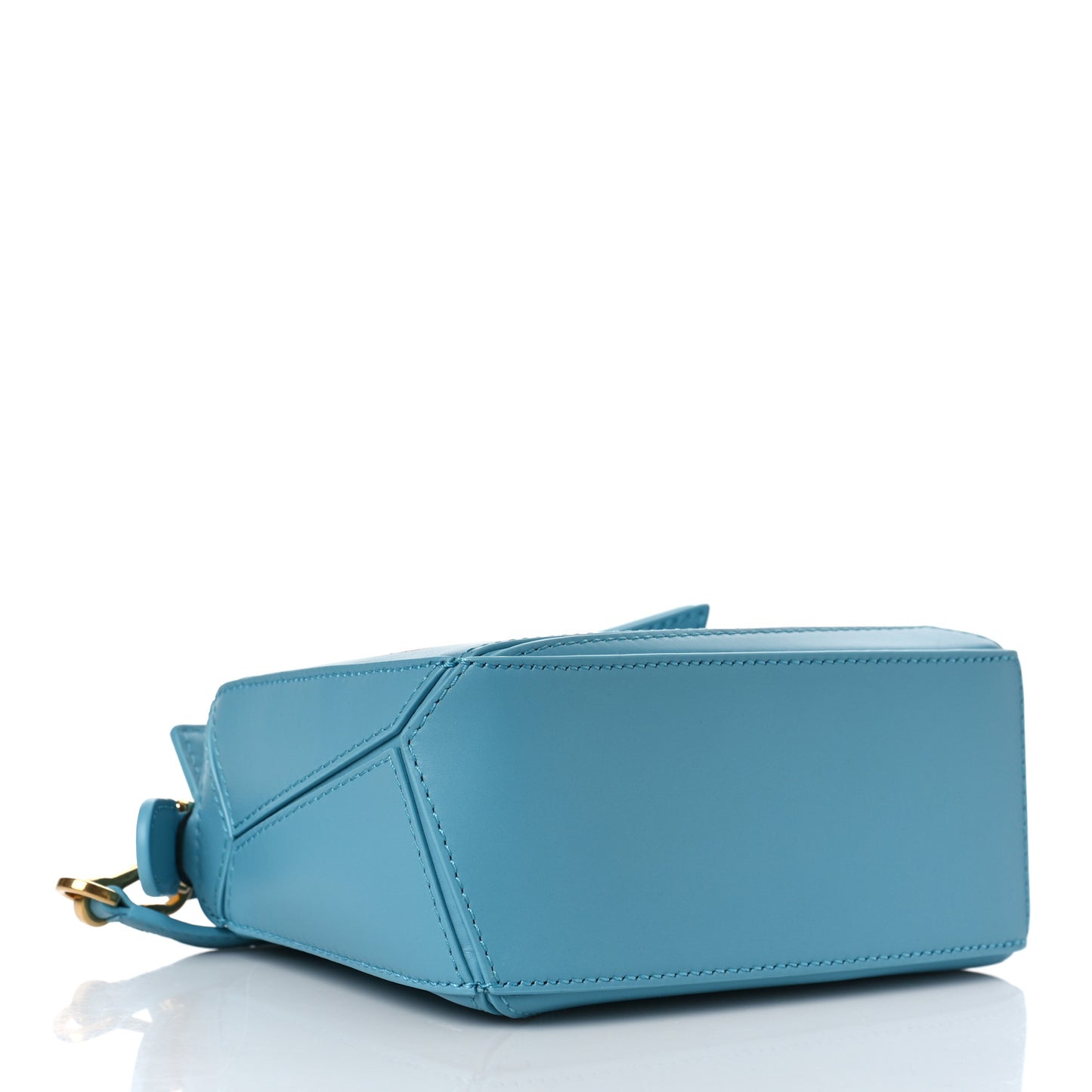 X HOWLS MOVING CASTLE Satin Calfskin Mini Heen Puzzle Bag Light Blue